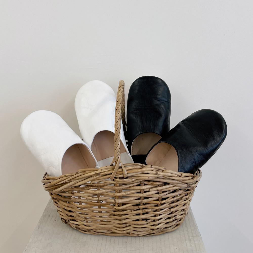 오하이홈 모로코 바부슈 거실 실내용 가죽 홈 슬리퍼 실내화 룸슈즈