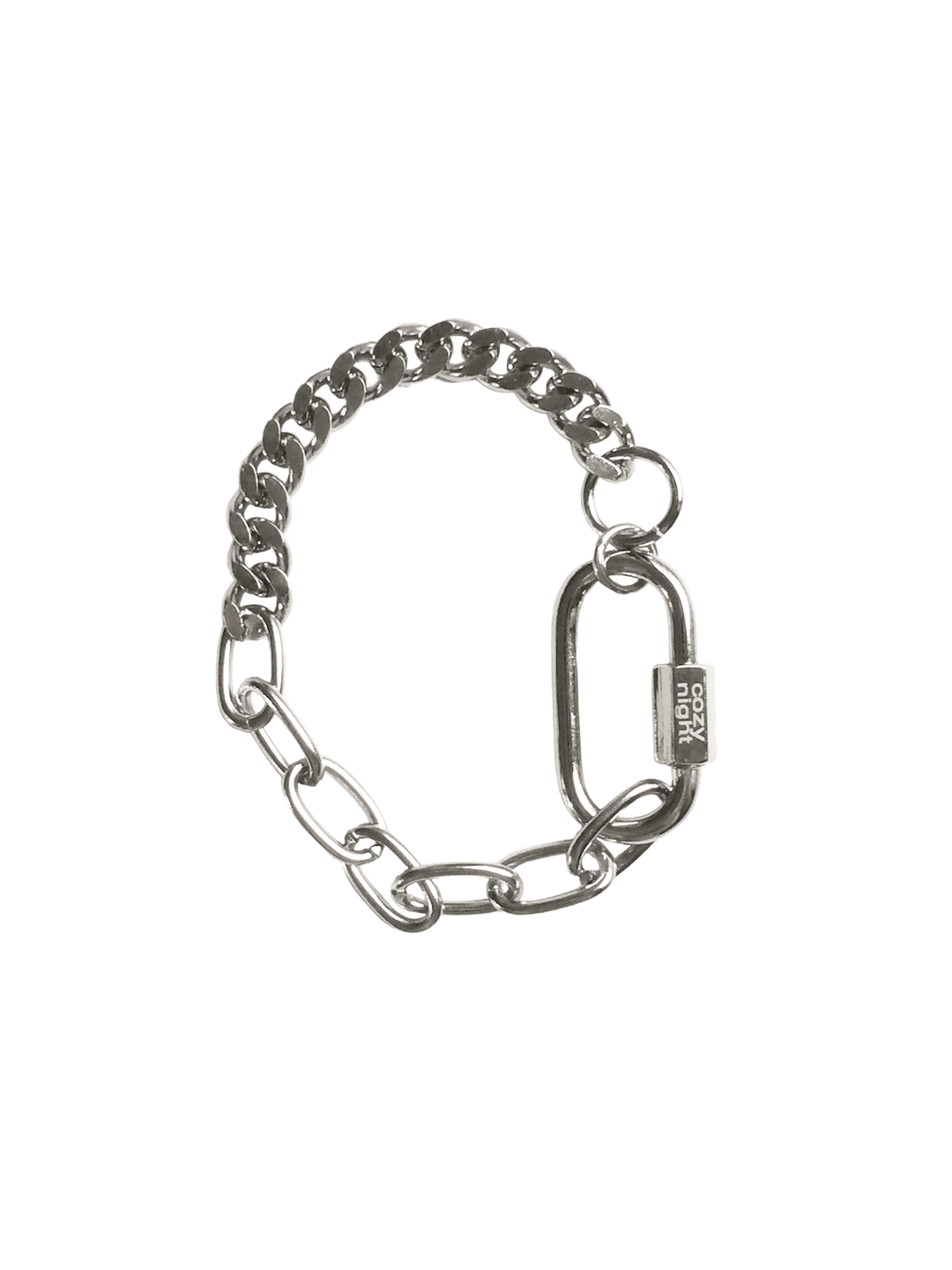 [C.Z.N.T] bolt two chain bracelet