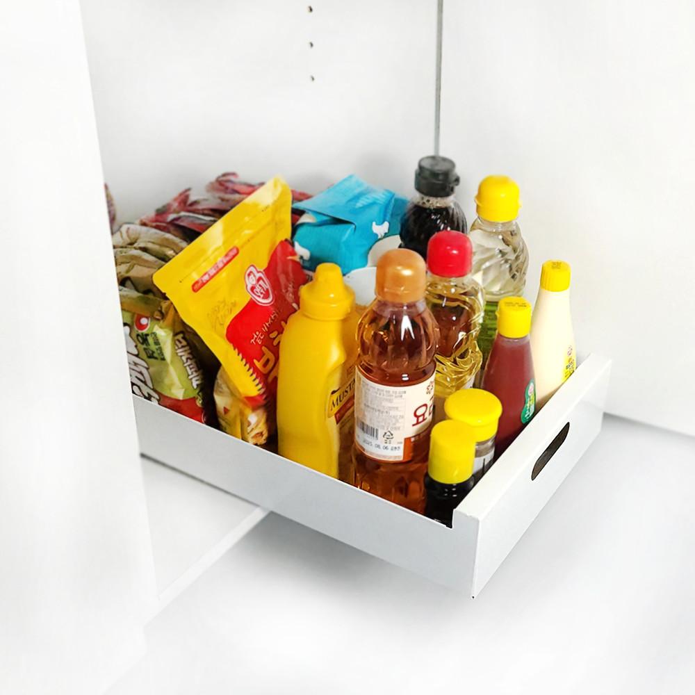 슬라이딩 주방 선반 레일 싱크대 하부장 정리 양념통 정리대 수납 수납장 S사이즈