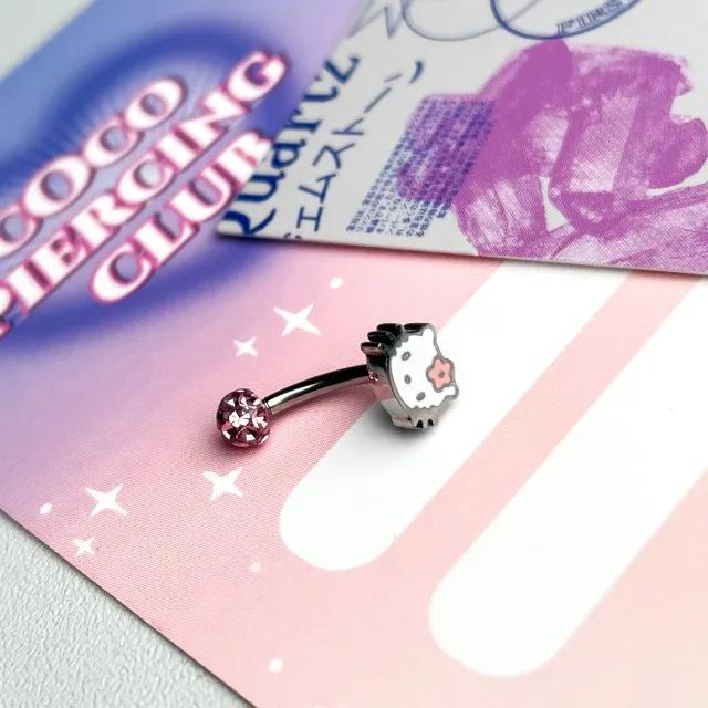 [바나나바벨 피어싱] all surgical steel 핑크키티 룩 피어싱