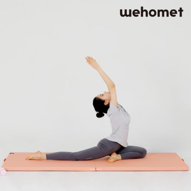 위홈트  2m x 90cm x 40mm 두꺼운  요가  홈트레이닝 매트 와이드 대형 빅사이즈 층간소음 방지 접이식 링피트 필라테스 헬스장 운동 트레이닝 : 위홈트