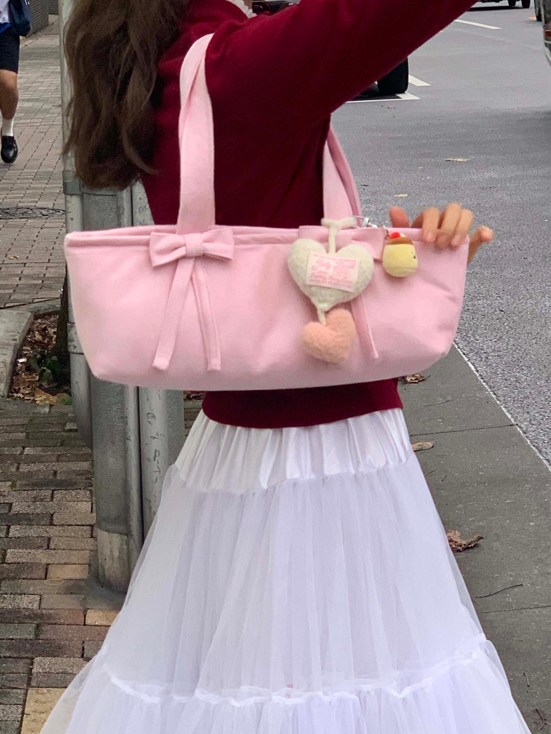 💗큐피드 리본백 Powder pink💗