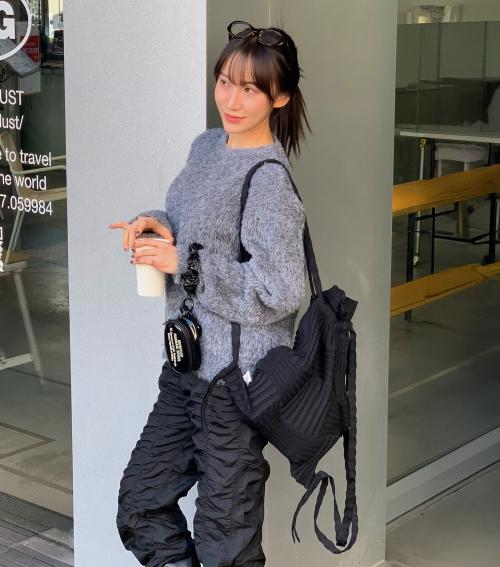 뉴보우백팩 글리터블랙