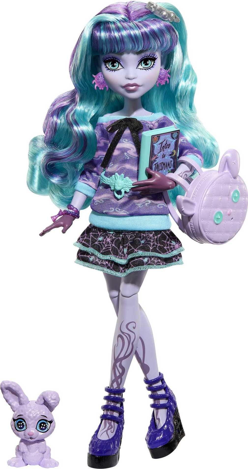 Monster High Creepover Party Twyla Fashion Doll with Pet Dust Bunny "Dustin" & Accessories