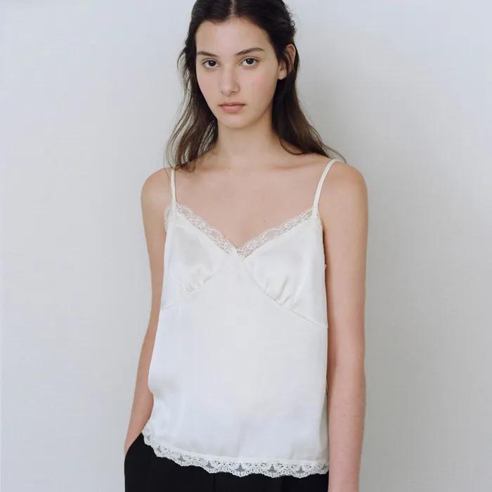 [with 천송이] Silky lace bustier_2colors