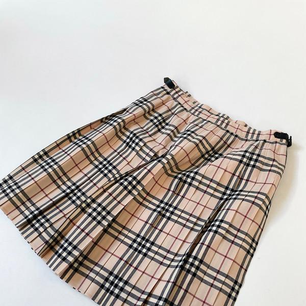 BURBERRY PLEATS MID SKIRT