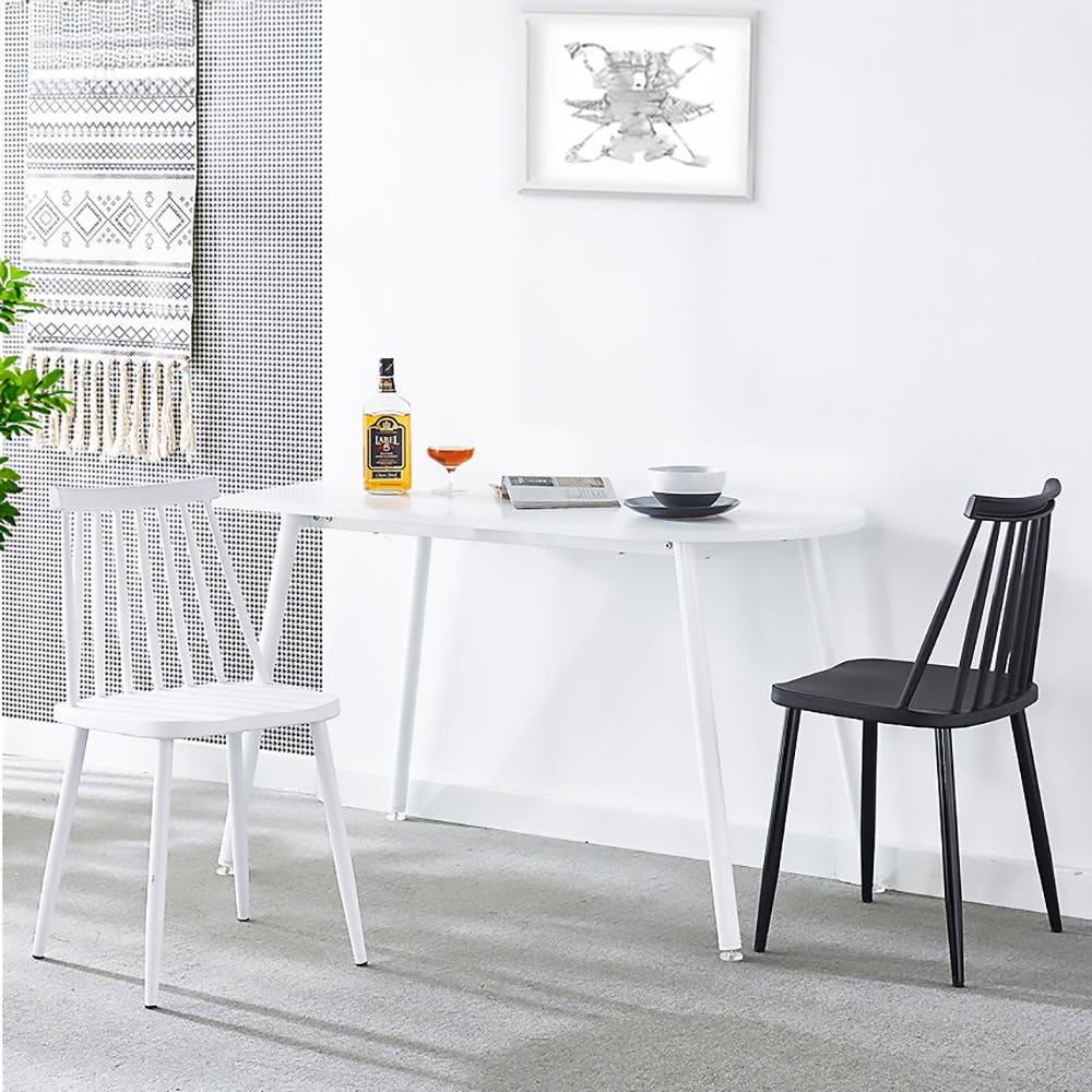 슬림 테이블세트 폭좁은 반타원  식탁 테이블 벤치 의자 세트 800 1000 1200