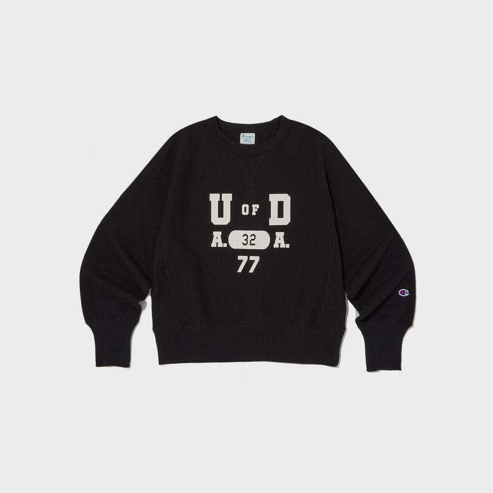 [ASIA] 여성 리버스위브(R) 115 (블루택) 기모 스웨트셔츠 (BLACK) CKTS3F365BK