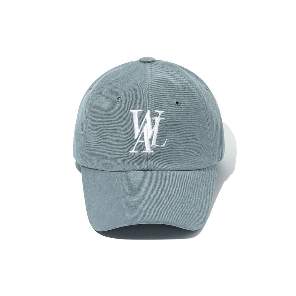 [우알롱] 시그니처 로고 볼캡 더스티블루