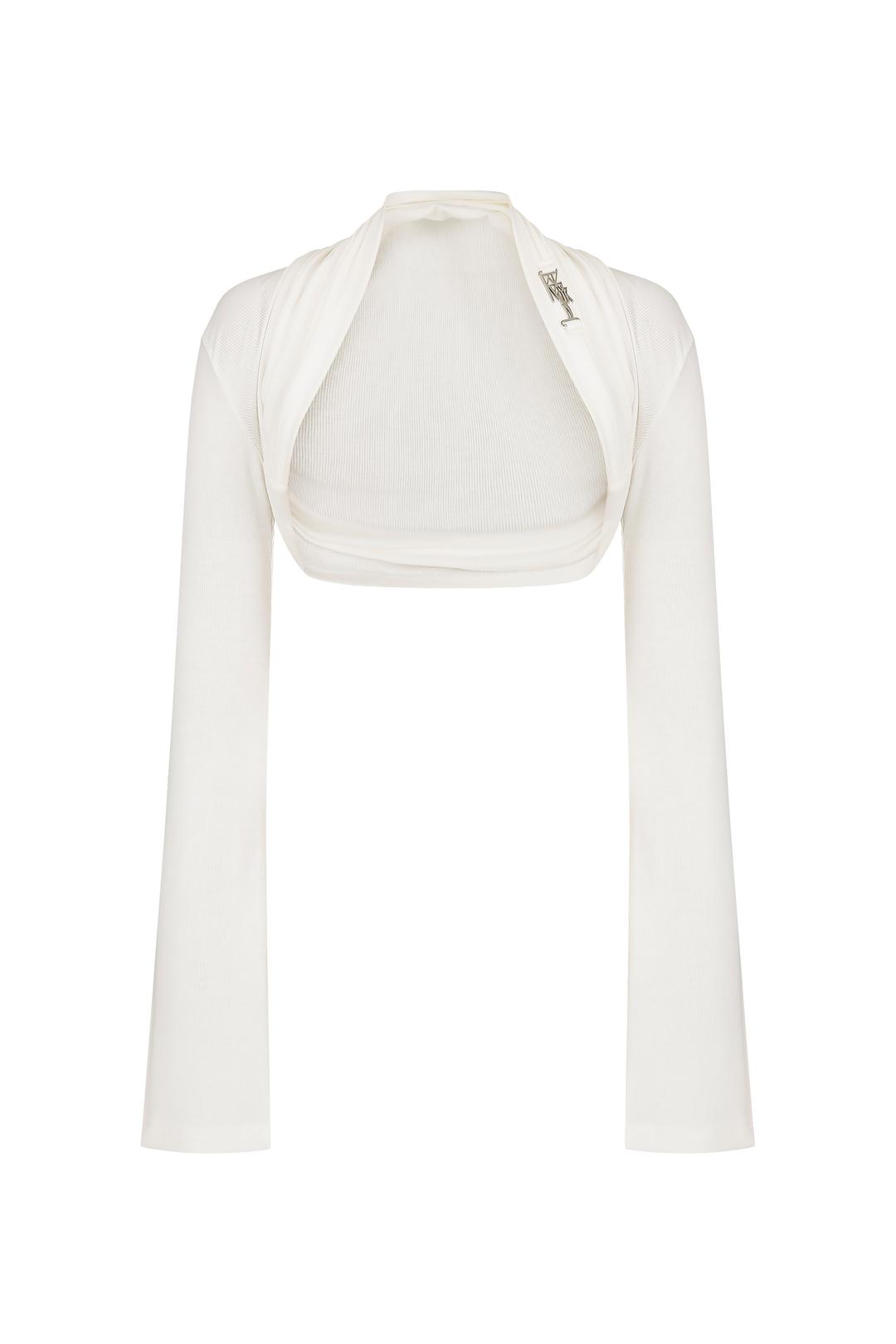 (~4/22 2nd preorder) Kashiko Comfy : Bolero Cardigan WHITE