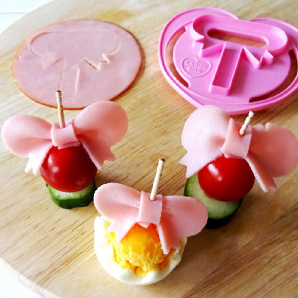 리본 햄 만들기 메이커 모양틀(도시락 꾸미기 커터)