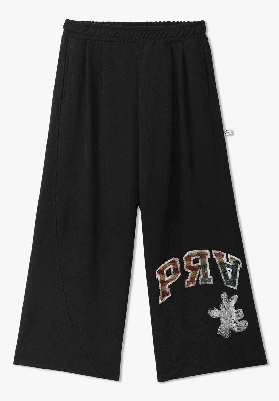 AMERICAN RABBIT SWEAT PANTS _ BLACK