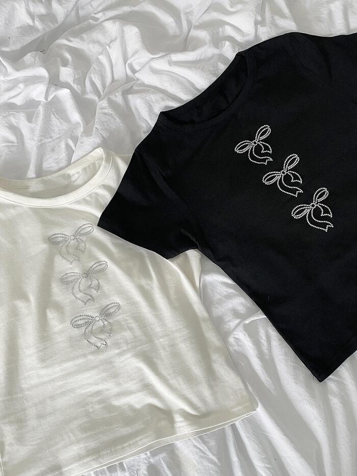 Ribbon Cubic Crop T