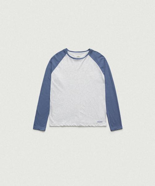 Raw Raglan T-Shirt_Melange Grey