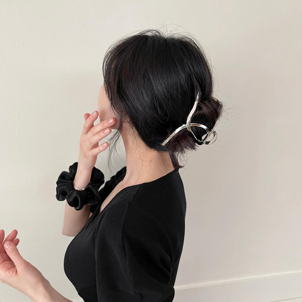 레이스룸 올림 긴 머리 헤어 집게핀 대 왕 꼬임 메탈 숱많은 고급 빅사이즈 국산