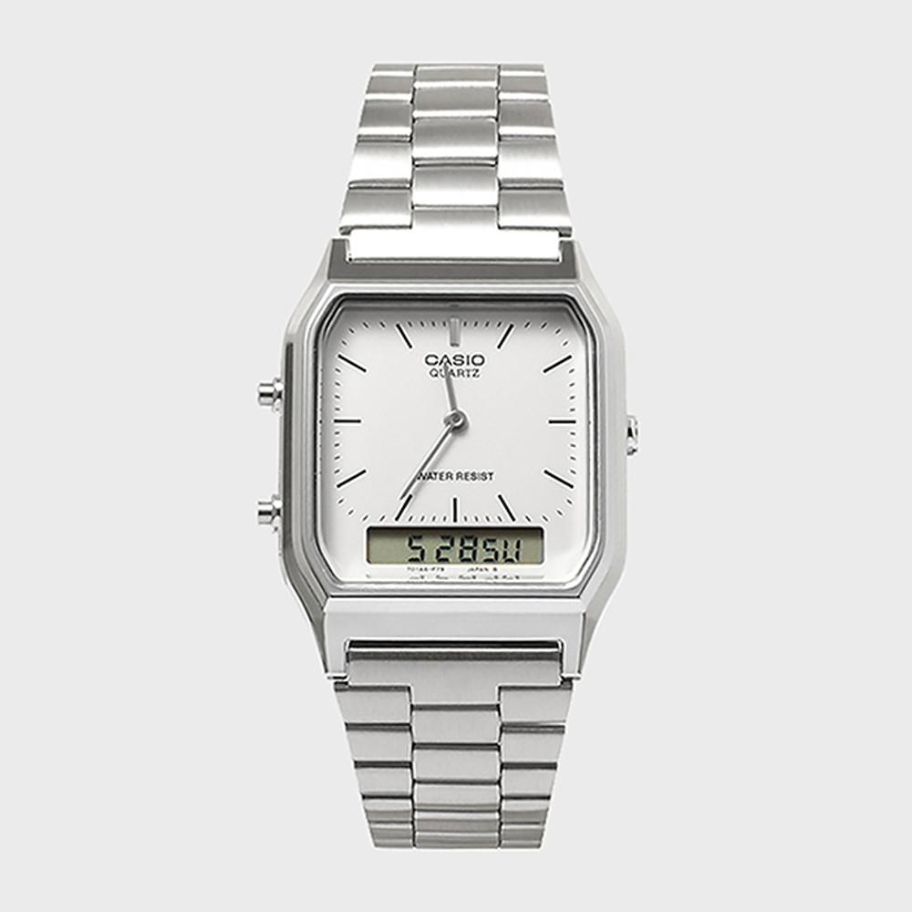 CASIO 카시오 AQ-230A-7D 빈티지 레트로 듀얼 전자시계