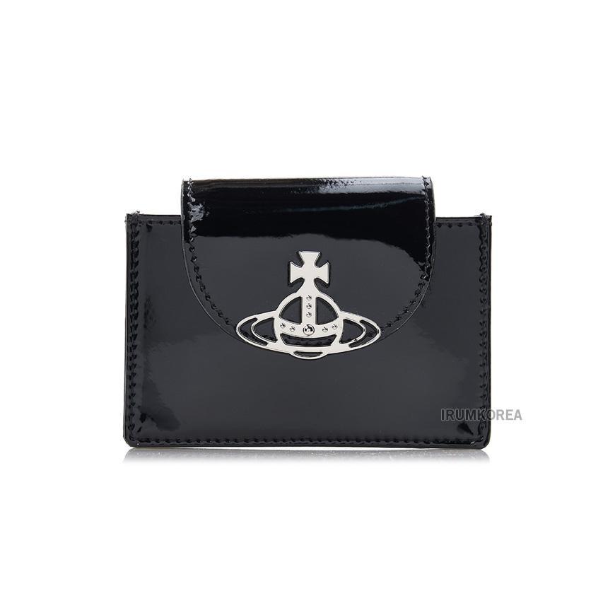 [비비안 웨스트우드] FW24 여성 샤이니 플랩 카드지갑 5402000BW L001O N403