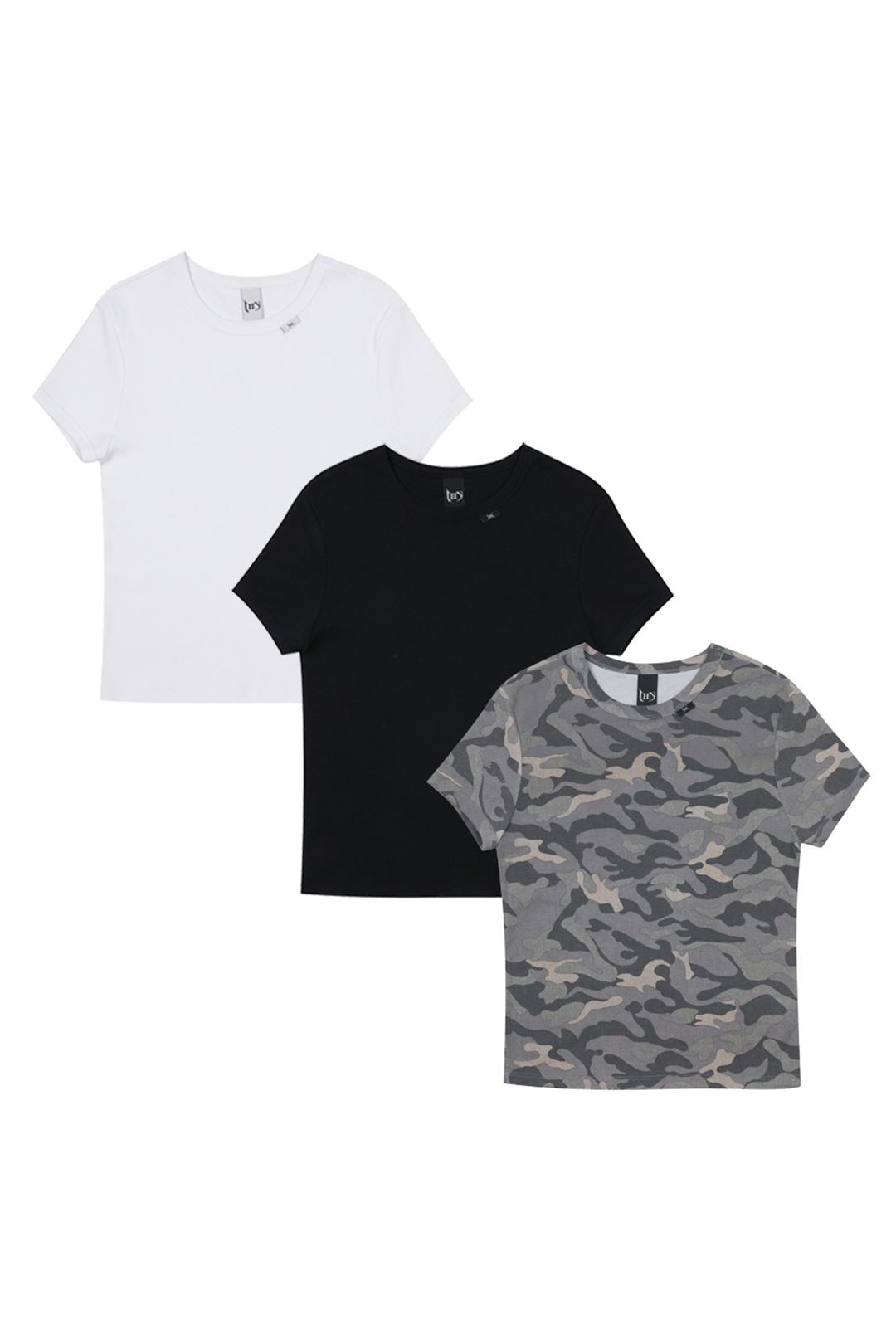 [3PACK] LOGO LABEL T-SHIRT