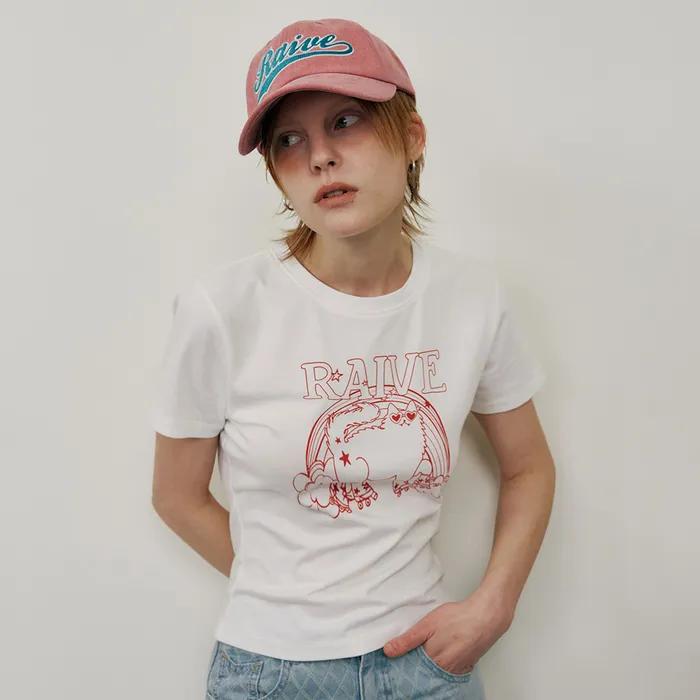Roller Cat Graphic T-shirt VW5ME610_2color
