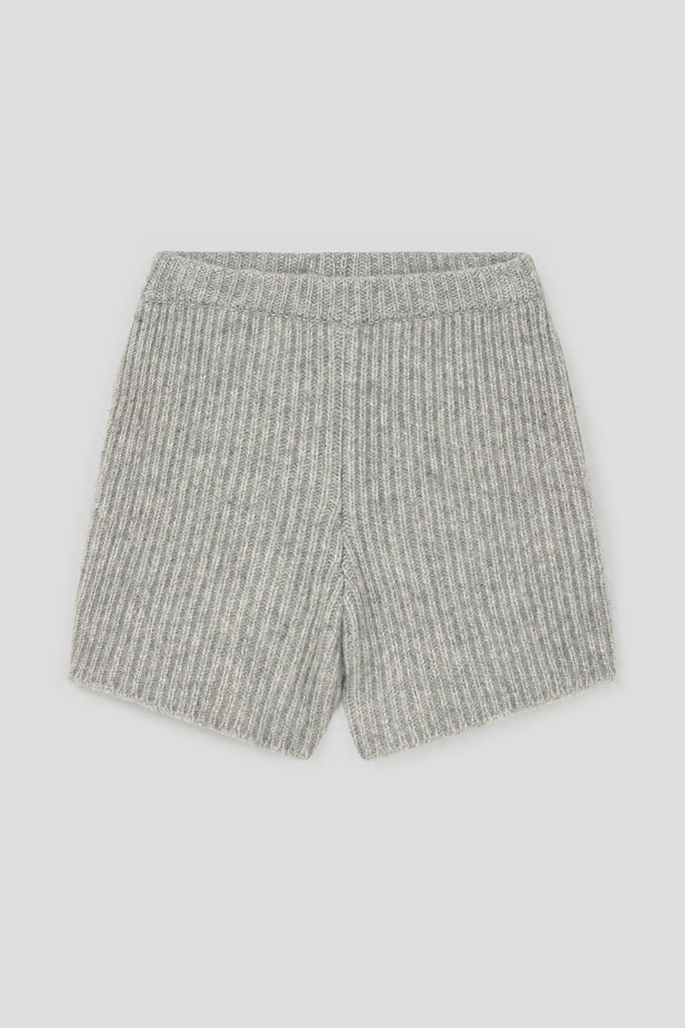 2ND/ Ribbed Knit Pants_gray