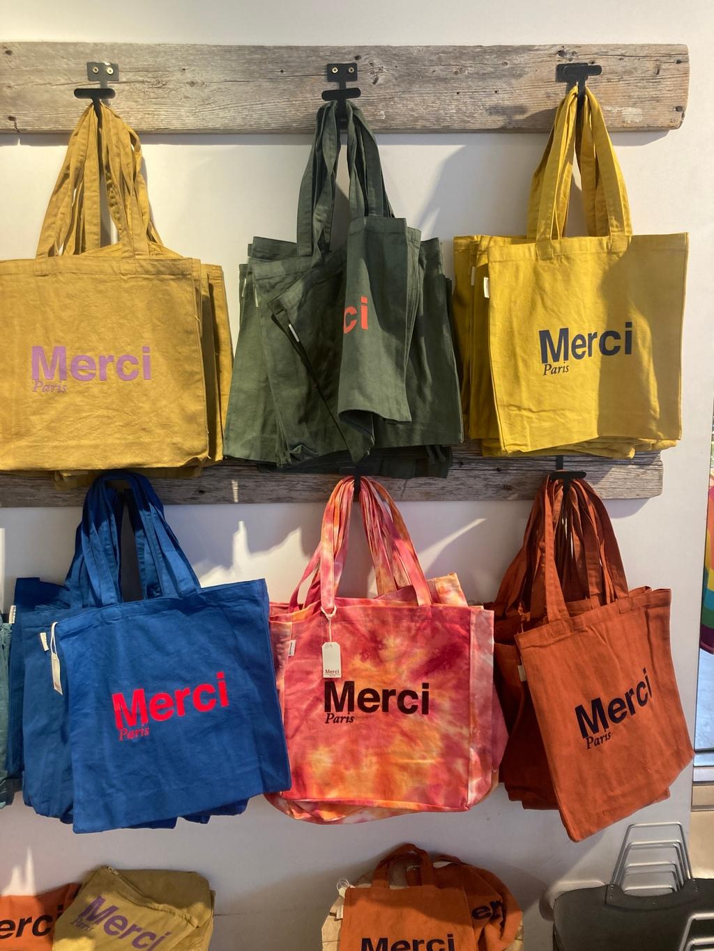 프랑스 메르시 코튼 에코백