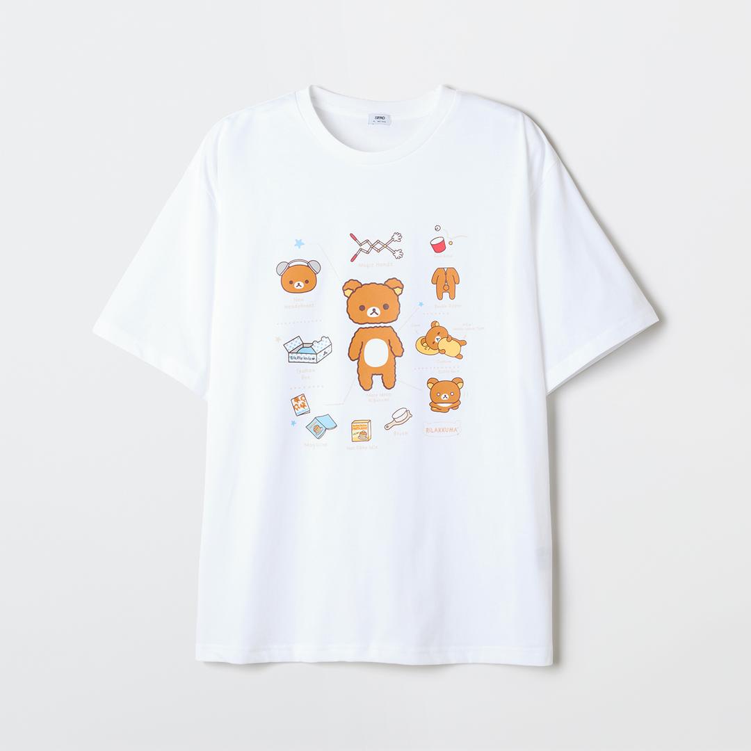 스파오 [리락쿠마] 반팔 티셔츠_SPRLG25U02