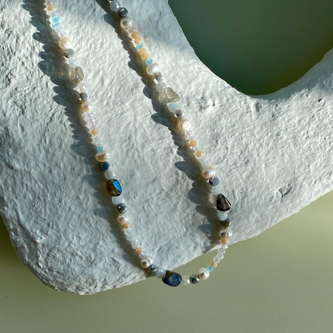 Beach Pearl Beads Necklace
