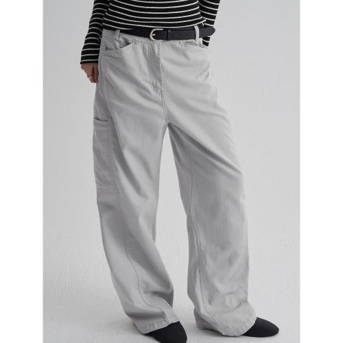 코튼 워크 팬츠  그레이