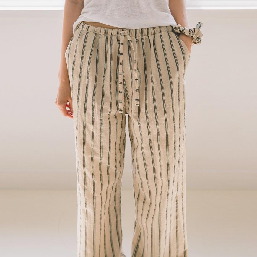 Sonia stripe pants - beige