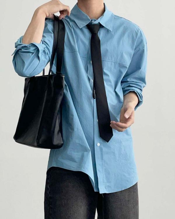 Cut Line Over-Fit Shirts (4color)