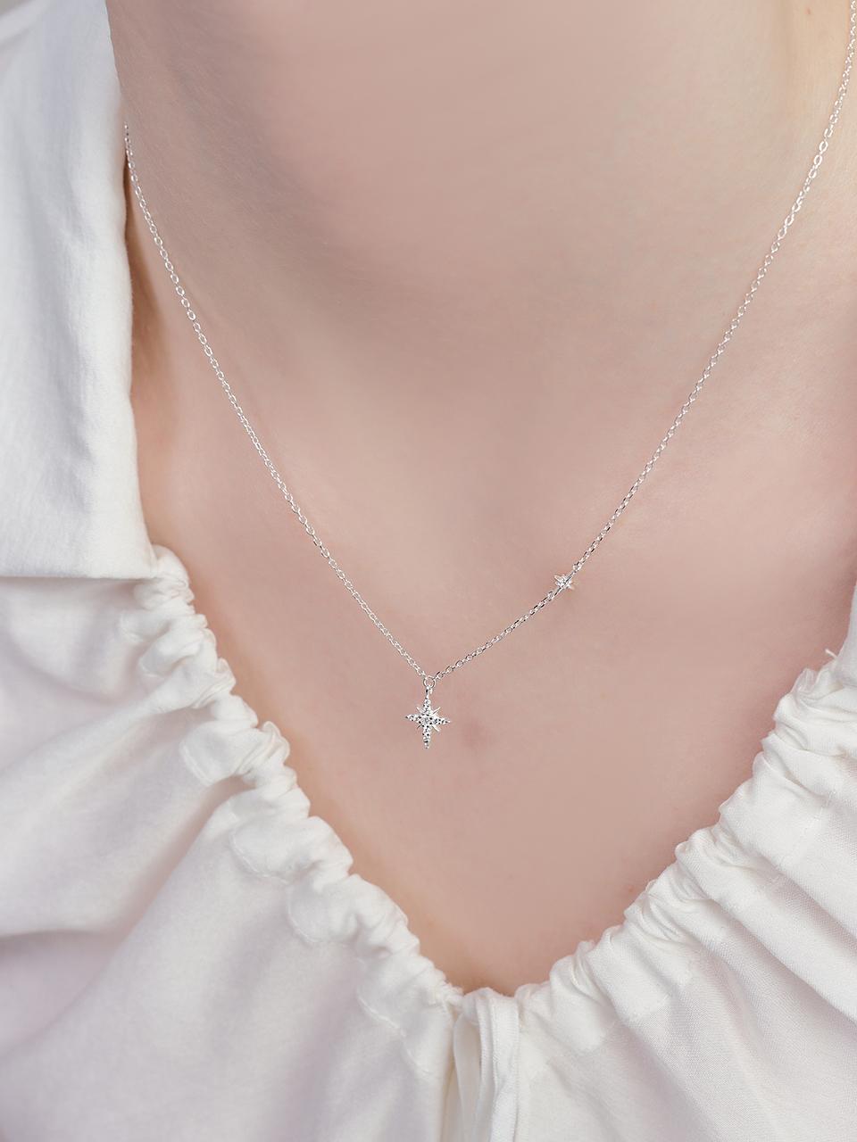 [에스파 윈터 착용] starlight cubic necklace