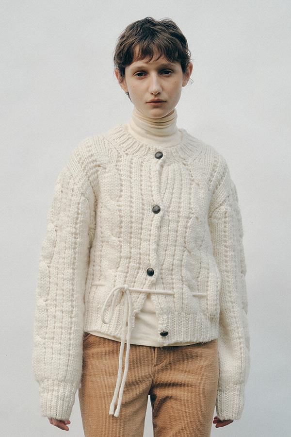 RIBBON CABLE CARDIGAN(IV)