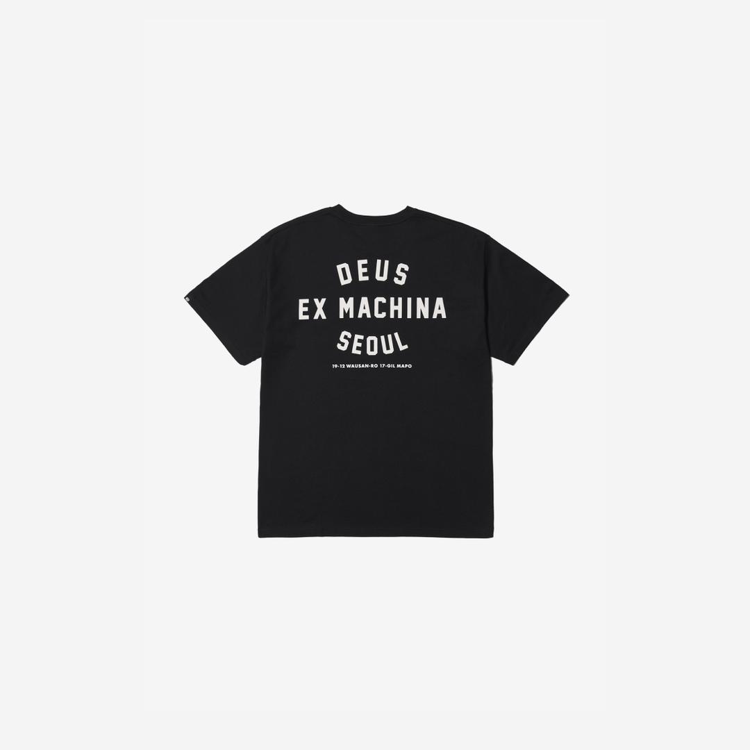 (Kids) Deus Ex Machina College Seoul T-Shirt Black