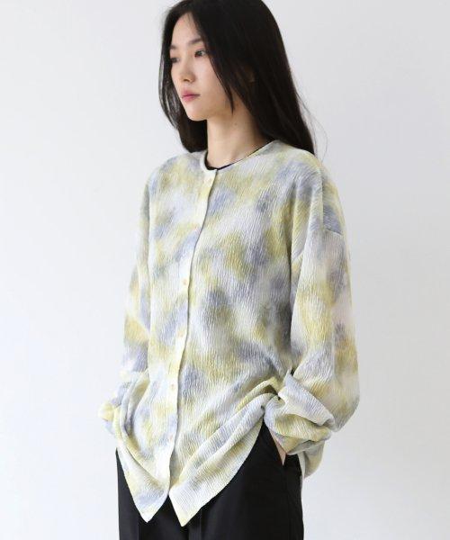 타이다이 카라리스 셔츠 [Yellow-gray]