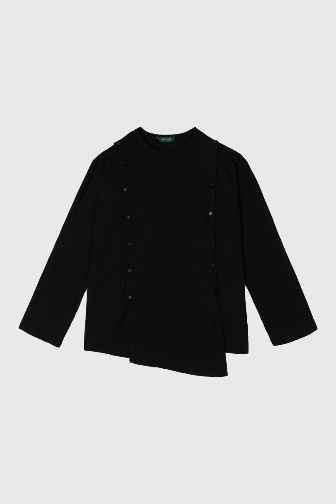 UNBALANCE BUTTON T-SHIRT (3rd Re-open)