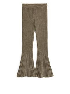 립 니트 셔닐 트라우저