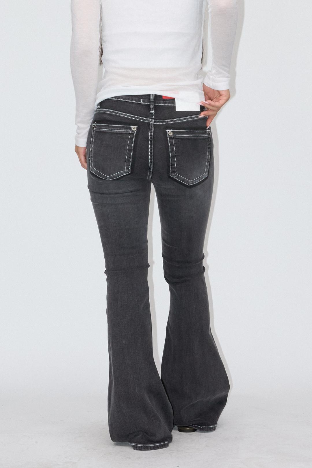 BOLD GREY BOOTCUT JEANS