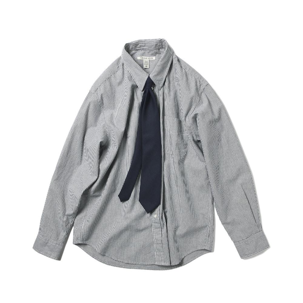 TC5-SH08 프렌치 스트라이프 셔츠-네이비