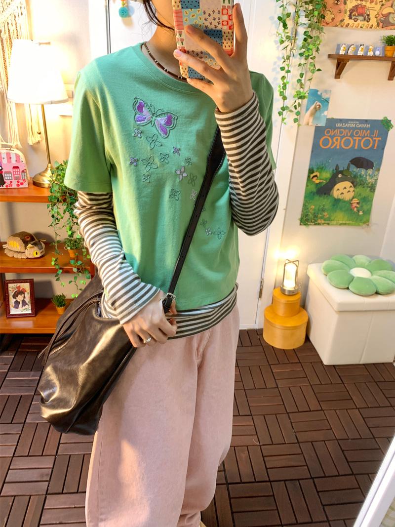 Butterfly T ( green )