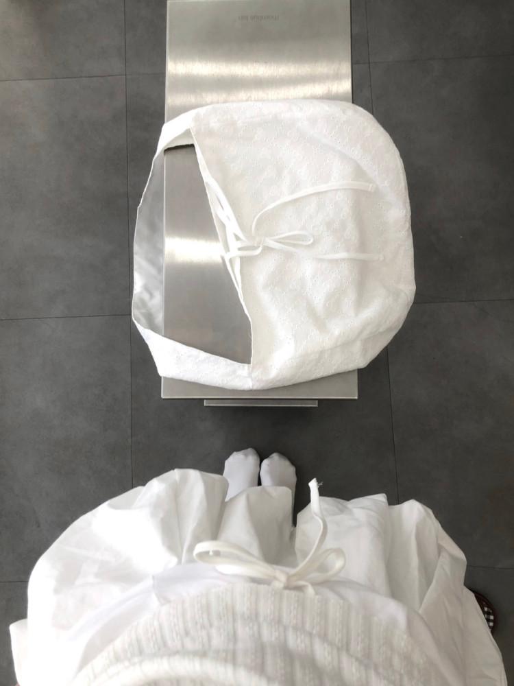 powder ribbon bag (파우더 리본 백)