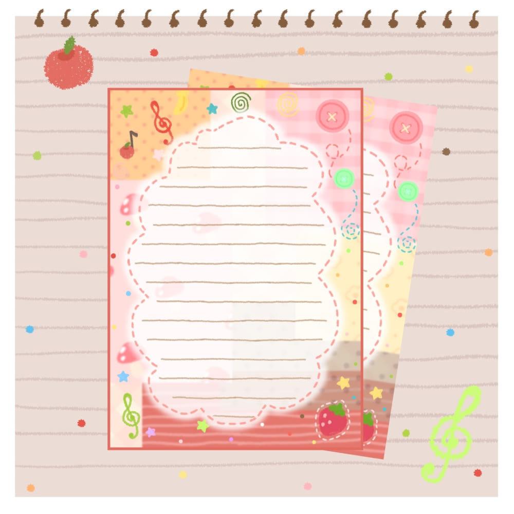 [무어상점] 달콤한 하루 편지지 세트