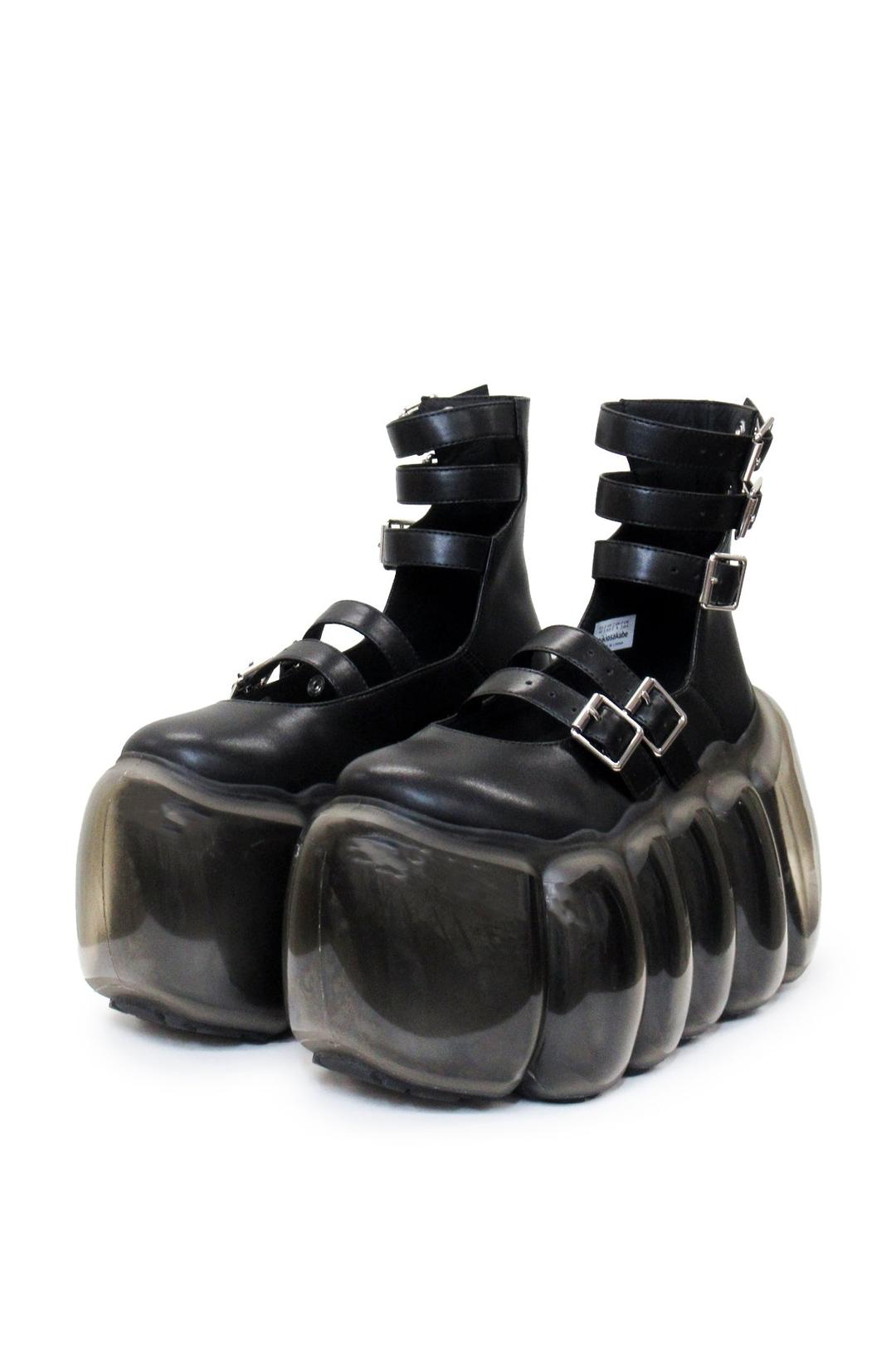 High Bubble Five Belts Mary Jane / Black - Black / 37（23.0cm）