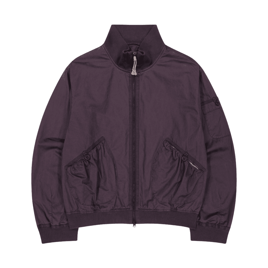 더스티 코튼 봄버 자켓 퍼플