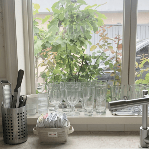 패브릭 린넨 바구니 (2size)