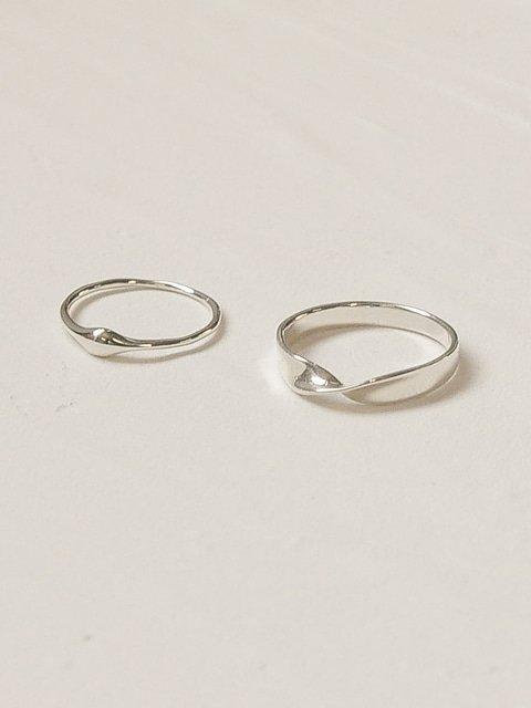 EASY. 2-type silver twist ring