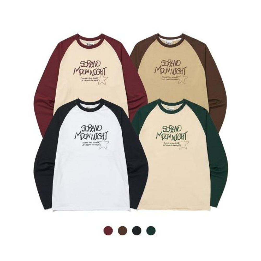 SORANO Moon Night Raglan L/S Tee 4Color
