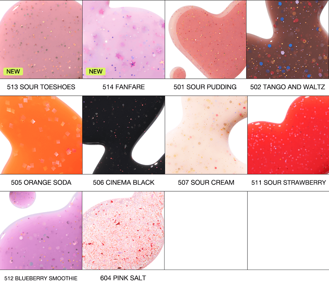 시럽 글리터 네일 10종