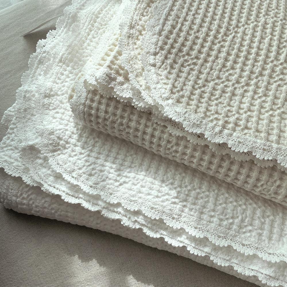 모달 레이스 와플 홑이불 여름이불 블랭킷