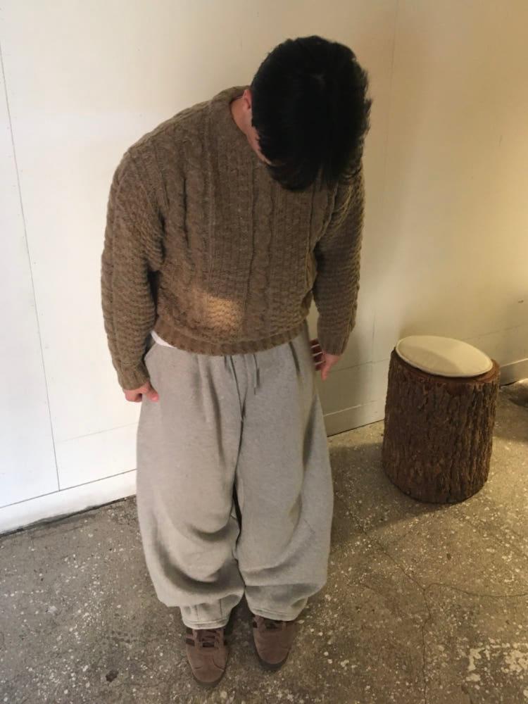 피셔맨라운드 니트 (3color)