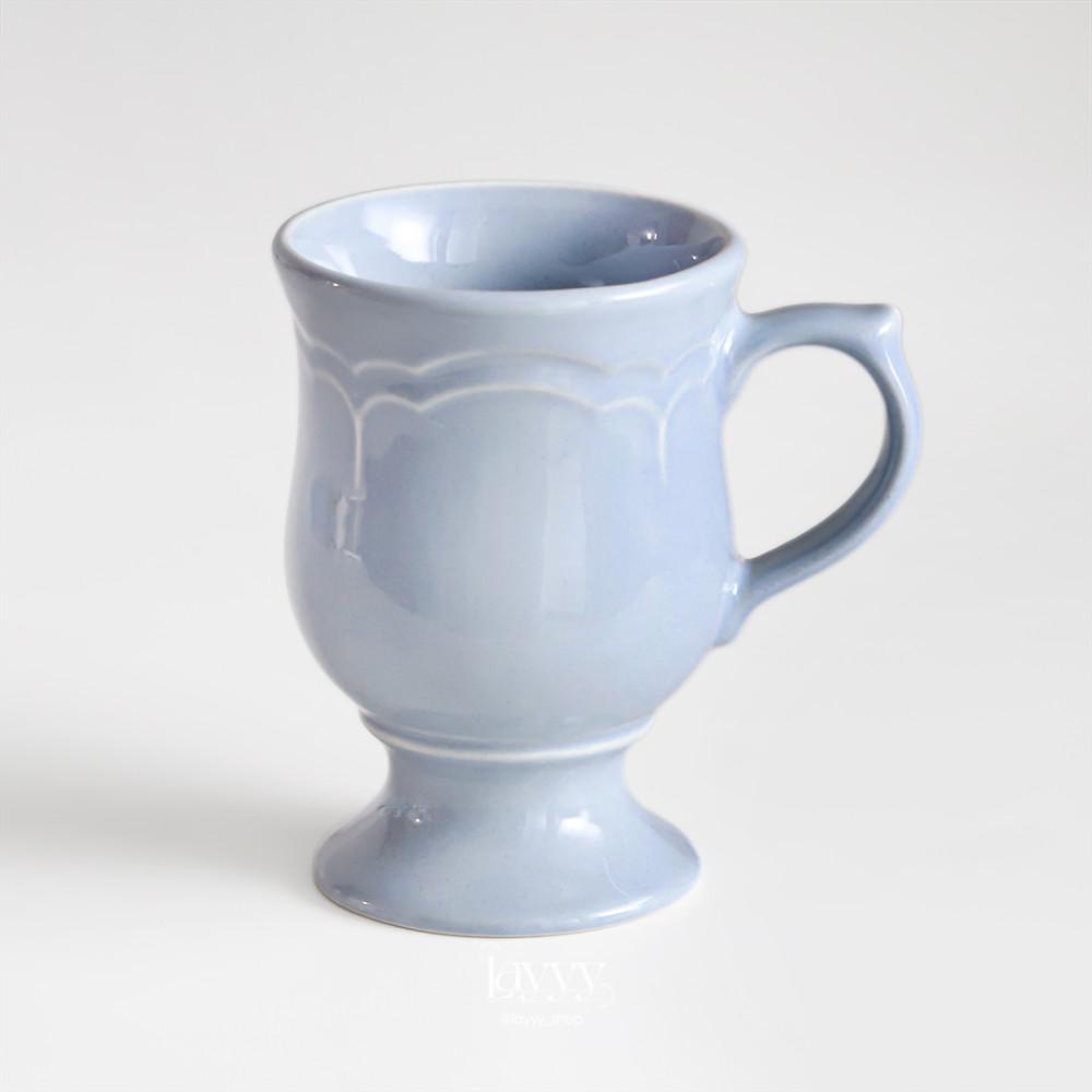 팔츠그라프 가제보 블루 그랜드 머그 빈티지 프릴 컵